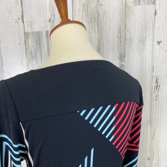 New York & Co 3/4 Sleeve Faux Wrap Dress, M - Picture 5 of 6